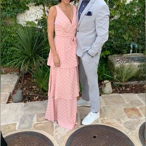 Pink polkadot dress - Wedding Season